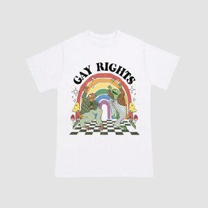 Funny Meme T Shirt Gay Rights Frogs Cartoon Graphic Humor Fan Gift Retro LGBT